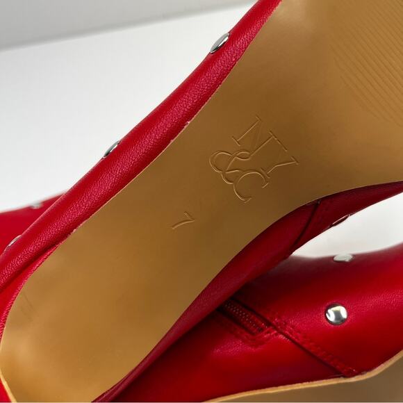 New York & Company Krissette Dress boots red silver - 7 - Picture 9 of 11
